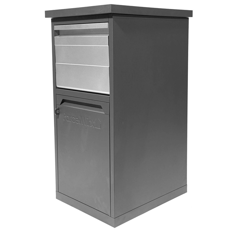 ParcelWirx Lockable Package Delivery Box with Parcel Chute Graphite